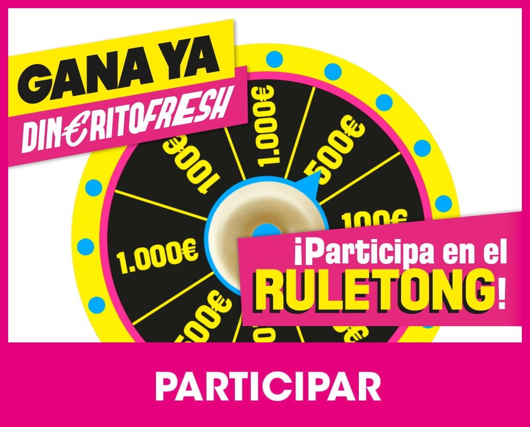 Prueba suerte con el RULETONG y ¡gana mucho dinerito fresh!